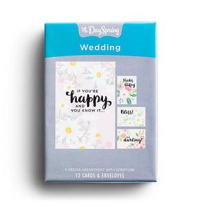 Wedding Greeting Card,  Box Of 12 Assorted Cards