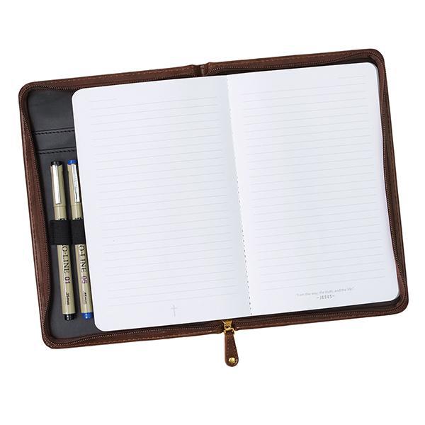 John 3:16 Brown LuxLeather Bible Study Kit