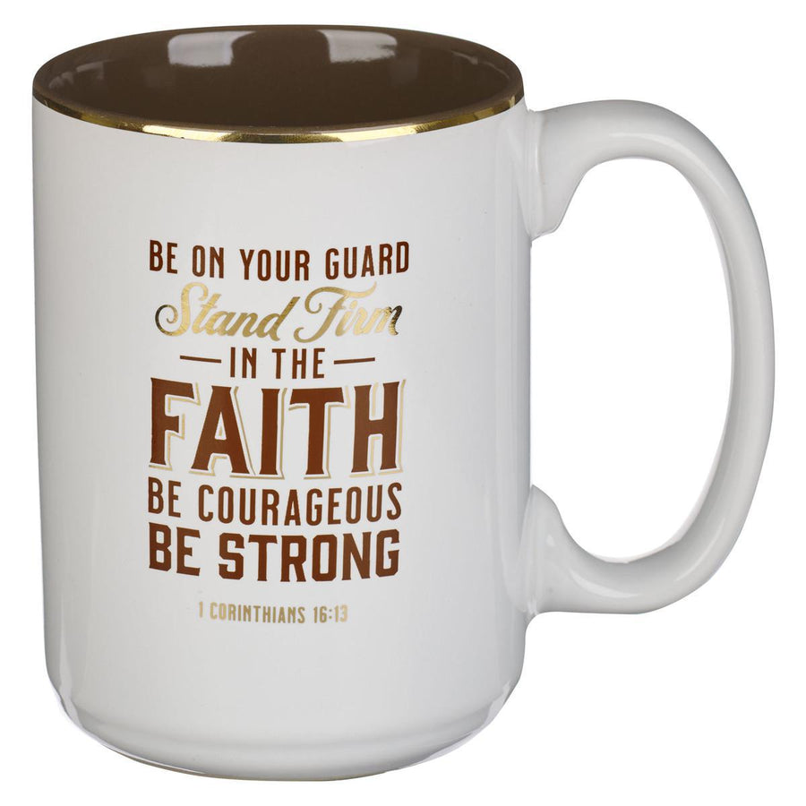 Stand Firm 1 Corinthians 16:13 White Ceramic Coffee Mug