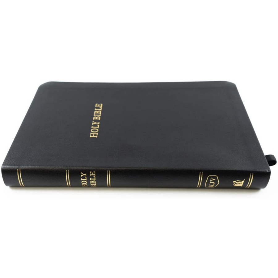 Personalized KJV Thinline Bible Comfort Print Black Leathersoft