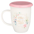 Load image into Gallery viewer, I Know the Plans Jeremiah 29:11 Pink Coaster Ceramic Coffee Mug
