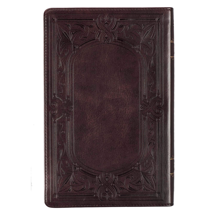 Personalized KJV Deluxe Gift Bible Dark Brown Faux Leather