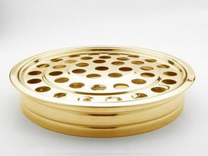 Stainless Steel Stacking Communion Tray Brass