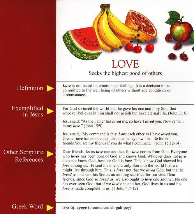 The Fruit of the Spirit Pamphlet