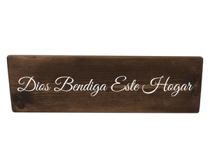 Dios Bendiga Este Hogar Spanish Wood Decor