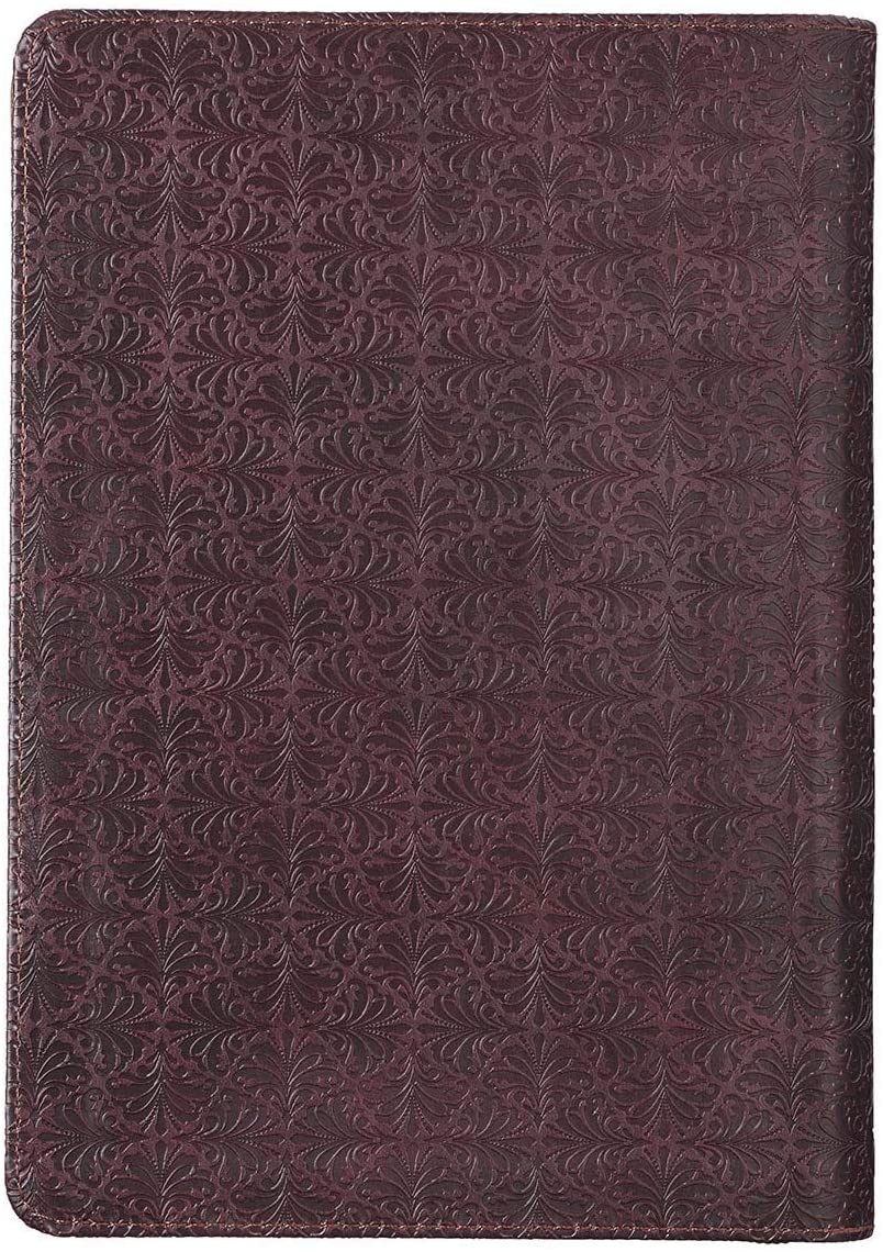 Personalized Blessed Man Brown Quarter-Bound Faux Leather Classic Journal with Zipped Closure