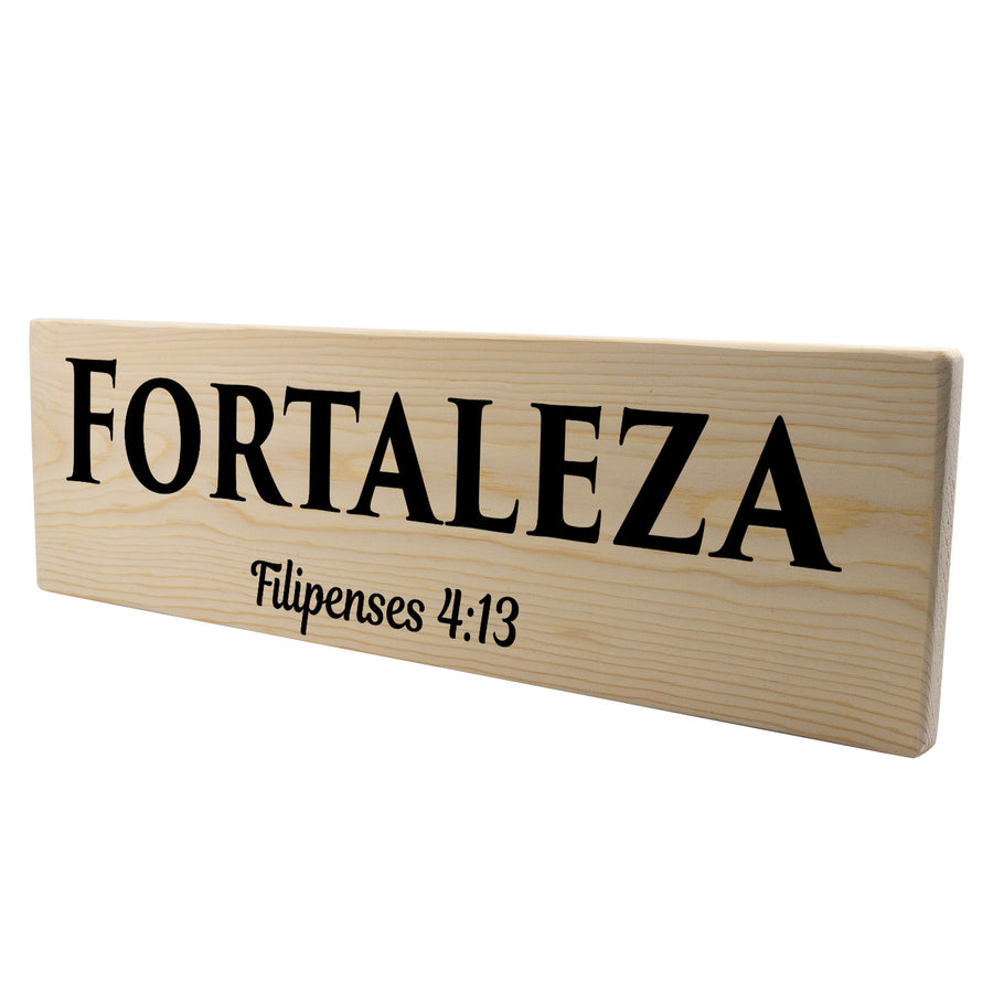 Fortaleza Filipenses 4:13 Spanish Wood Decor