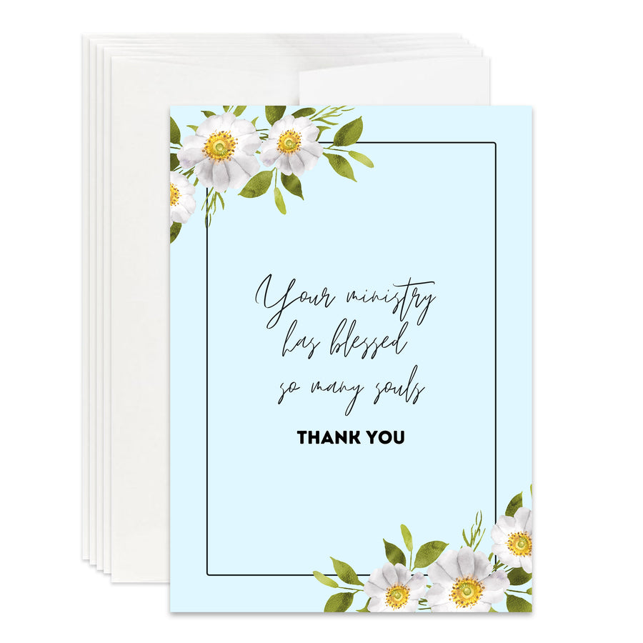 Ministry Appreciation Card for Pastor, Minister, Church Staff, Volunteers, Ministry Appreciation Gift Card for Ministers