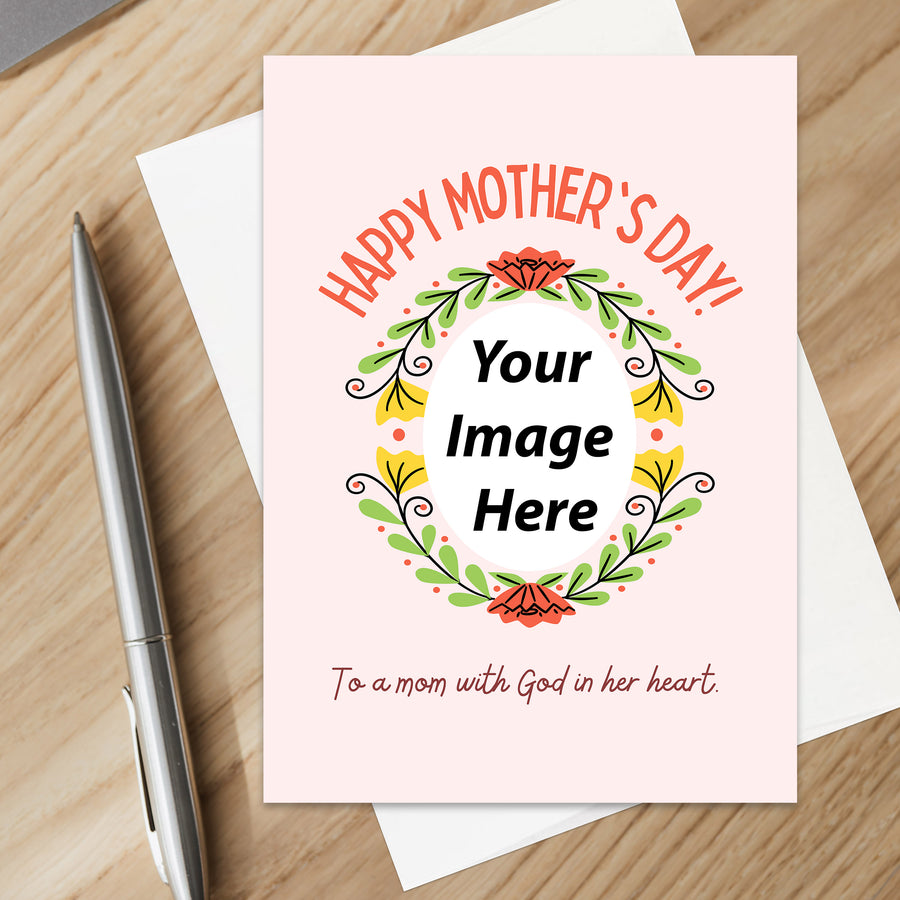 Personalized Christian Mom Mother's Day Card for Mom Personalized Card Christian Mothers Day Card, Christian Gift for Mother Woman Her Mother's Day