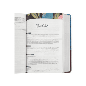 Personalized Custom Text Your Name NIV The Woman's Study Bible Receiving God's Truth for Balance, Hope, and Transformation Blue/Brown Leathersoft Red Letter Edition