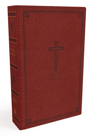 Personalized NKJV Thinline Red Letter Comfort Print Leathersoft Bible Red