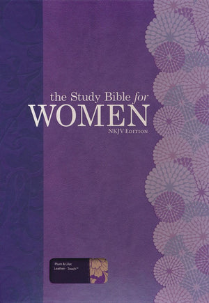 Personalized NKJV The Study Bible for Women LeatherTouch Plum & Lilac