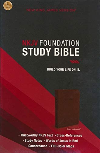 Personalized NKJV Foundation Study Bible - Brown Indexed