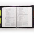 Load image into Gallery viewer, Hebrews 11:1 Faux Leather Purple Personalized Bible Cover for Women
