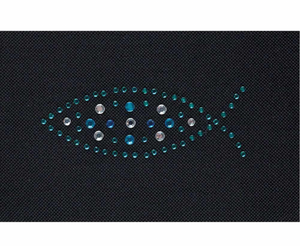 Rhinestone Fish Iron On Patch