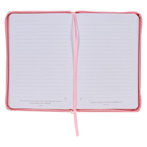 The Plans Pink Bouquet Jeremiah 29:11 Faux Leather Zippered Journal