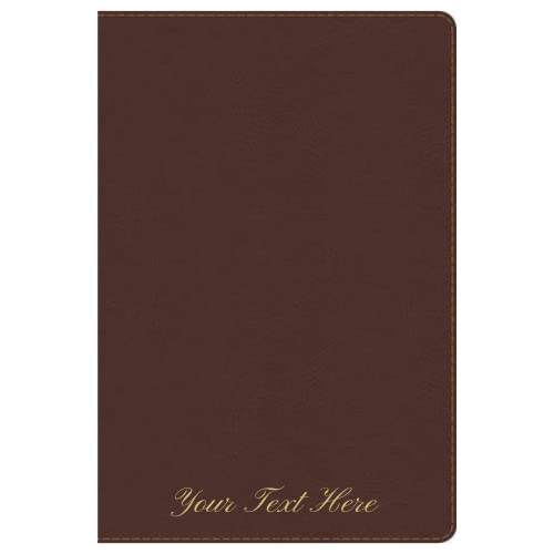 Personalized RVR 1960 Biblia de Estudio Arco Iris Chocolate símil piel Brown Leathertouch (Spanish Edition)