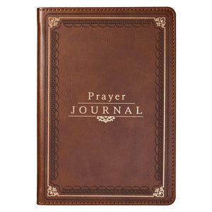 The Lord's Prayer Matthew 6: 9-13 Brown LuxLeather Prayer Journal