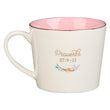 Load image into Gallery viewer, I Love That You Are My Friend Proverbs 27: 9-11 White &amp; Pink Ceramic Coffee Mug
