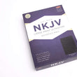 Load image into Gallery viewer, Personalized NKJV Large Print Ultrathin Reference Bible Premium Black Genuine Leather
