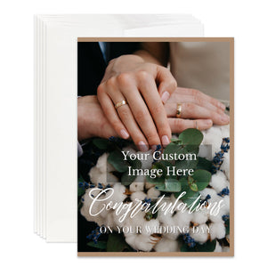 Personalized Wedding Card for Marriage Custom Your Photo Image Upload Your Text Greeting Card