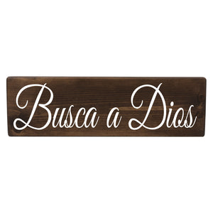 Busca a Dios Wood Decor