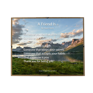 A Friend Is Personalized Photo Poem