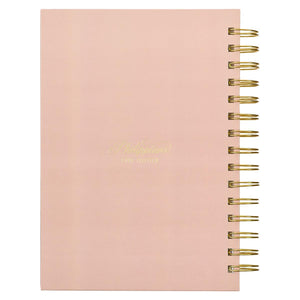 Through Christ Pink & Brown Philippians 4:13 Wire-bound Journal