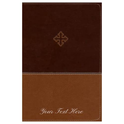 Personalized The Amplified Study Bible Leathersoft Brown Large Print