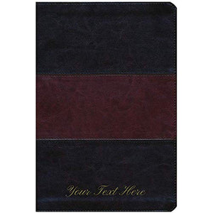 Personalized NIV Rainbow Study Bible Saddle Brown LeatherTouch