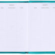 Load image into Gallery viewer, Personalized 2022 It Is Well With My Soul Teal Faux Leather Planner
