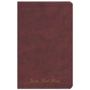 Personalized ESV Large Print Personal Size Bible Soft Leather-Look Chestnut