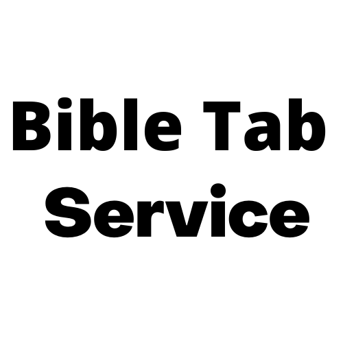 Bible Tab Service (Includes bible tab with package)