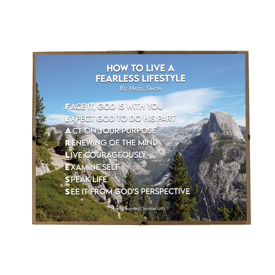 How To Live A Fearless Lifestyle Personalized Photo Poem