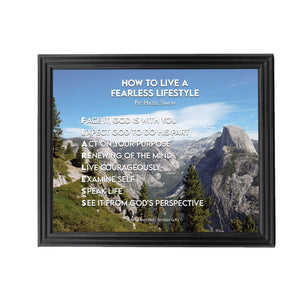 How To Live A Fearless Lifestyle Personalized Photo Poem