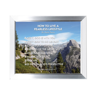 How To Live A Fearless Lifestyle Personalized Photo Poem