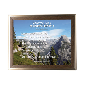 How To Live A Fearless Lifestyle Personalized Photo Poem