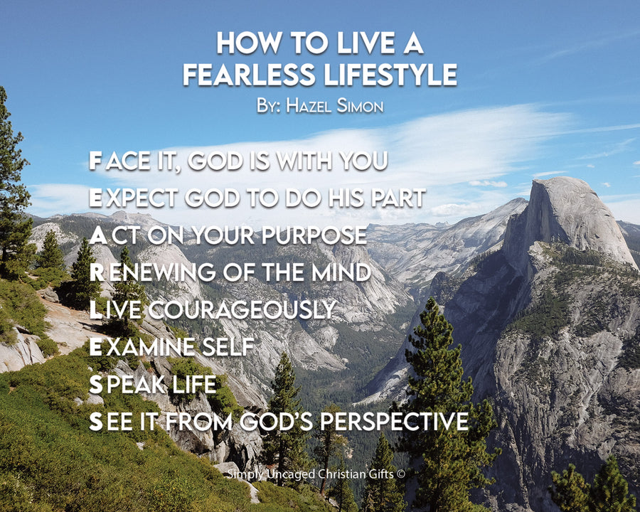 How To Live A Fearless Lifestyle Personalized Photo Poem