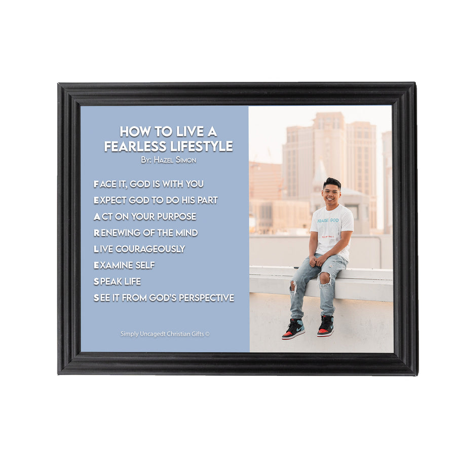 How To Live A Fearless Lifestyle Personalized Photo Poem