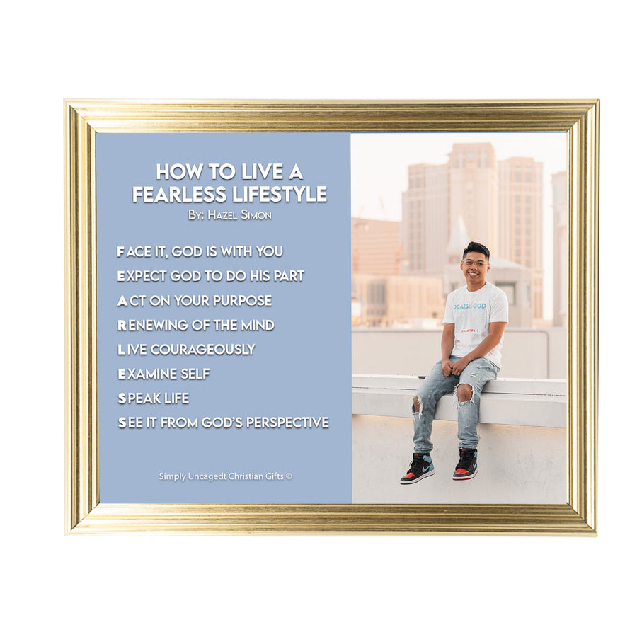 How To Live A Fearless Lifestyle Personalized Photo Poem