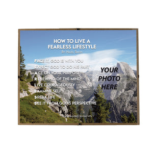 How To Live A Fearless Lifestyle Personalized Photo Poem