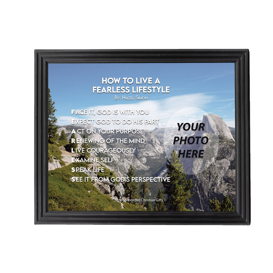 How To Live A Fearless Lifestyle Personalized Photo Poem