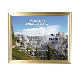 How To Live A Fearless Lifestyle Personalized Photo Poem