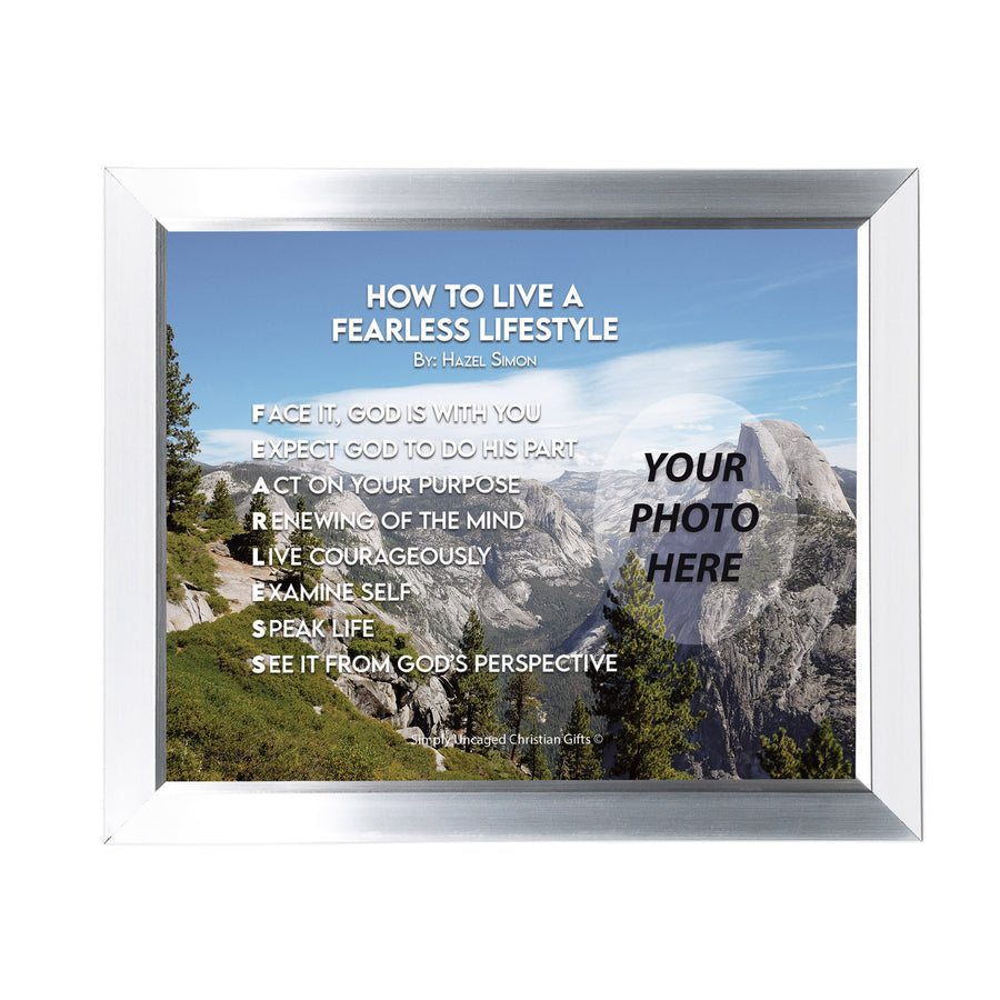 How To Live A Fearless Lifestyle Personalized Photo Poem