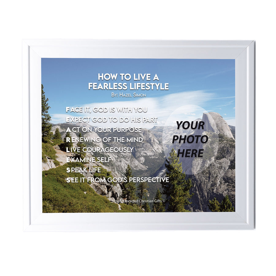 How To Live A Fearless Lifestyle Personalized Photo Poem