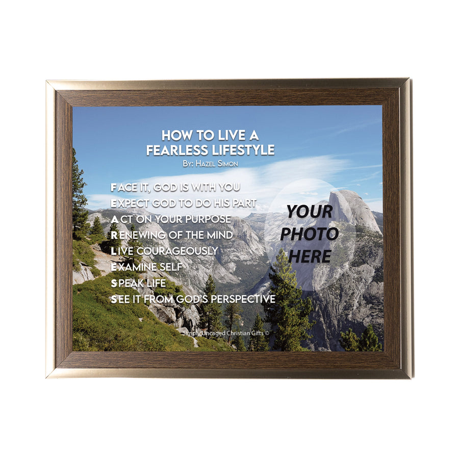 How To Live A Fearless Lifestyle Personalized Photo Poem