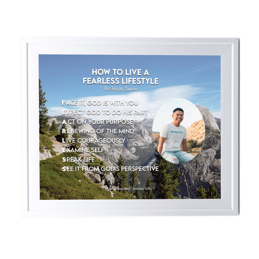 How To Live A Fearless Lifestyle Personalized Photo Poem