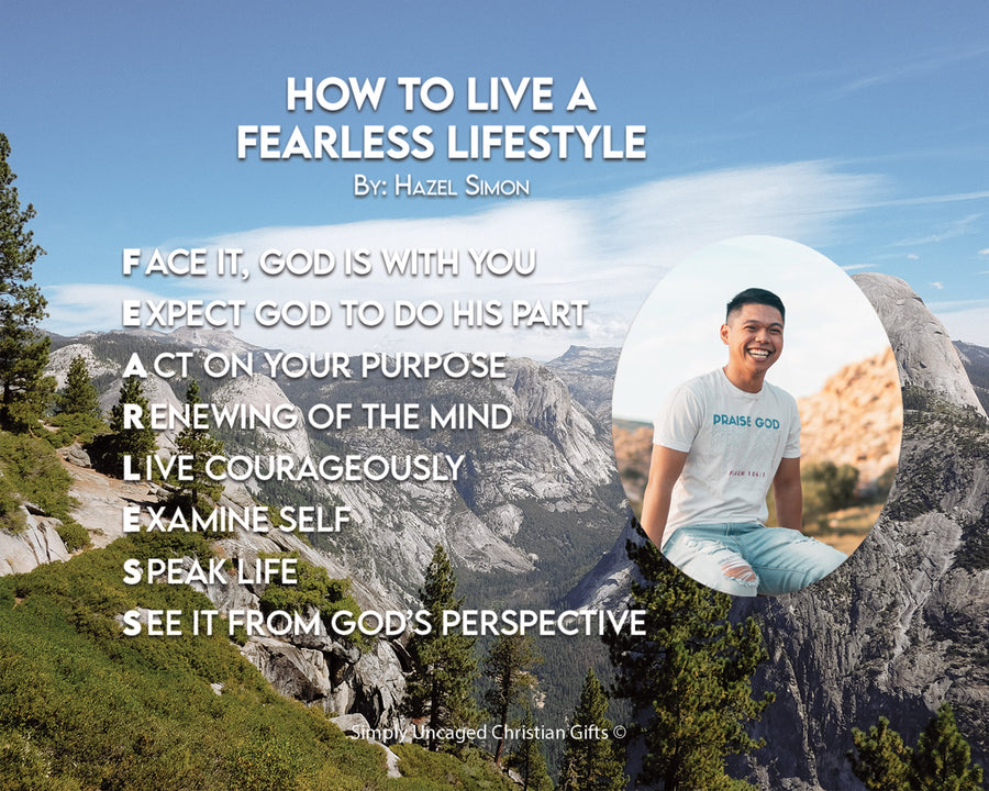 How To Live A Fearless Lifestyle Personalized Photo Poem