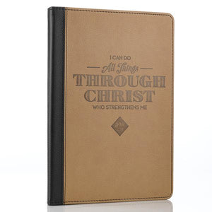 All Things Through Christ Philippians 4:13 Two-tone Inspirational iPad Air Cover