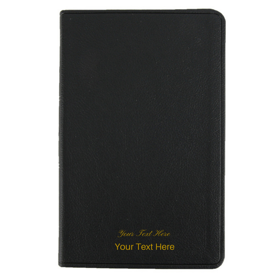 Personalized ESV Value Thinline Holy Bible TruTone Black Soft Leather Imitation